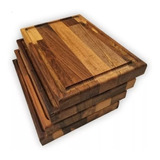 Set De Platos De Madera Guayubira Tablitas X 6