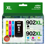 Cartuchos De Tinta Axeset 902xl Para Impresoras Hp