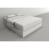 Cama Box Plataforma 2pl  King 2 Mts Con 4 Cajones 2 Puertas