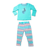 Pijama 2 Pcs Niña Celeste Pillin