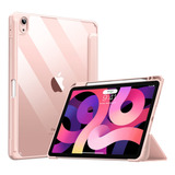 Funda Para iPad Air De 5ª/4ª Gen 10.9  Transparente Rosa
