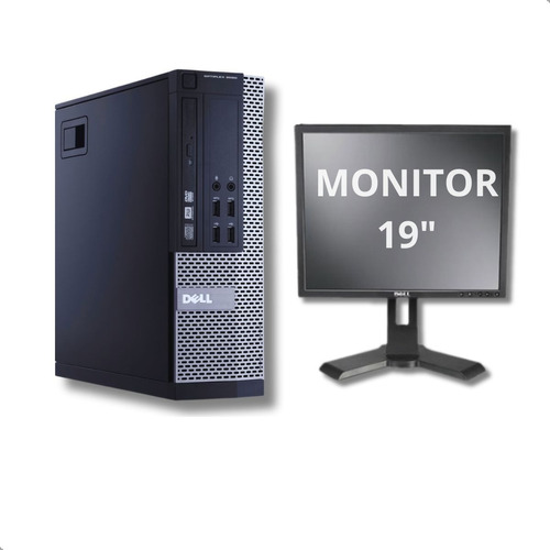 Cpu + Monitor Lcd 19 Dell Optiplex Core I5 8gb Ssd 240gb