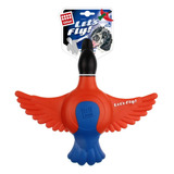 Juguete Para Perro Gigwi Flyer Pato Squeak 25cm Color Azul Y Naranja