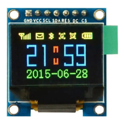 Módulo De Pantalla Oled Spi Ssd1331 0.95 Pulgadas 65k Colores 7 Pines Para Arduino Y Stm32 Con Tecnología Autoemisora Sin Retroiluminación Alta Luminosidad Bajo Consumo | Meses sin interés