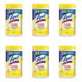 Toallitas Desinfectantes Lysol 480 Unidades Pack De 6 Pzas 