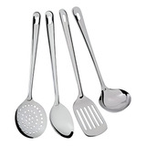 Aço Inox Kit Conjunto Cozinha 4 Peça