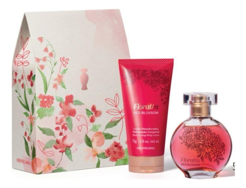 Kit  Floratta Red Blossom Presente Dia Das Mães O Boticário 2 Itens