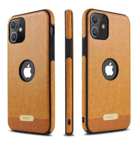 Funda Carcasa Case Para iPhone Tipo Piel Aparente Leather