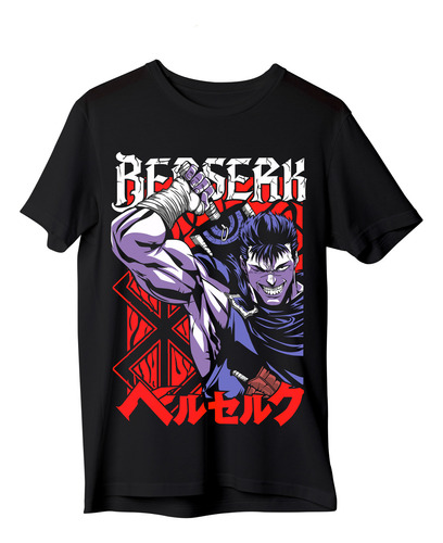 Remera Anime Berserker Manga Unisex 100% Algodon Premium