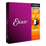 Paquete De Cuerdas Guitarra Acústica 10/47 Elixir 11002