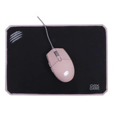 Mouse Arya 2400dpi + Mousepad Mc104 Combo Gamer Oex Pink 
