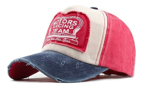 Gorra Vintage Visera Gastada Jean Curva Algodon Motors Retro