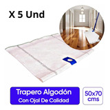 Trapero Algodón Con Ojal 50x70 Cm (5 Unidades)