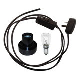 Cable Velador + Lámpara + Portalámpara Receptáculo E14 X 5  