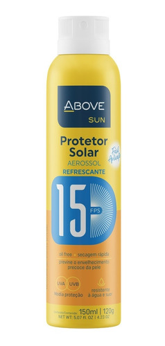 Protetor Filtro Solar Above Spray 15 Fps Oil Free 150 Ml