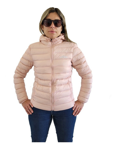 Campera Mujer Invierno Impermeable Capucha Bolsa Inflable 