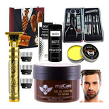 Kit De Barba Pelo Uñas - Afeitadora Gel Bálsamo Polvo