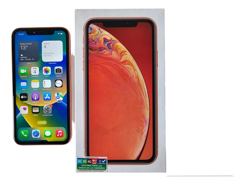 Apple iPhone XR 128 Gb Coral Bateria Al 80% + Caja