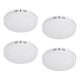 Luminarios Led Tipo Plafón Blanco, Luz Cálida, 24w, 4 Piezas