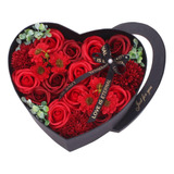 Caja Con Forma De Corazón De Flores Preservadas, Regalos