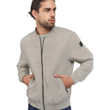 Chamarra Bomber Lisa Beige Next&co Para Hombre Moda