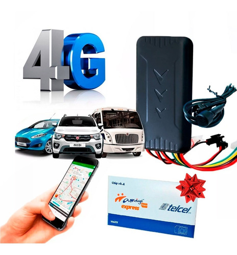 Gps Rastreador 4g Para Auto Camion + Plataforma Chip Gratis