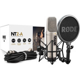 Microfono Rode Condensador Nt2a Nt2 A Filtro Soporte Cable X