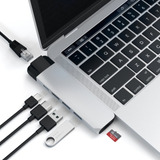 Hub Adaptador Usb-c /usb 3.0/ Red/ Hdmi 4k/ Mic Sd  Satechi