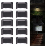 10 Luces Solares Para Escaleras, Valla, Patio, Camino