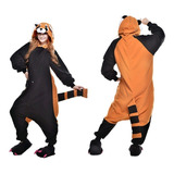 Pijama Entero Mapache Kigurumi Kawaii  Adulto Disfraz 