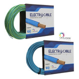 Pack X 2 Rollos Cable Unipolar 6mm 100m C/u Varios Colores