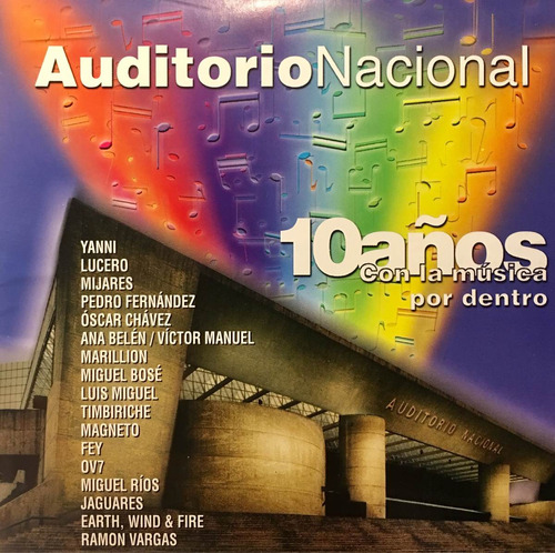 Cd Auditorio Nacional Lucero Fey Ov7 Jaguares Magneto Yanni