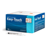 Easytouch - Caja De 100 Jeringas De Insulina Con Aguja U-100