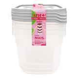 Pote Reutilizável 530 Ml Freezer Microondas Marmita 12 Unid