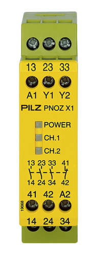 774300 Pilz Relevador Seguridad Pnoz X1 24vac/dc 3n/o 1n/c 