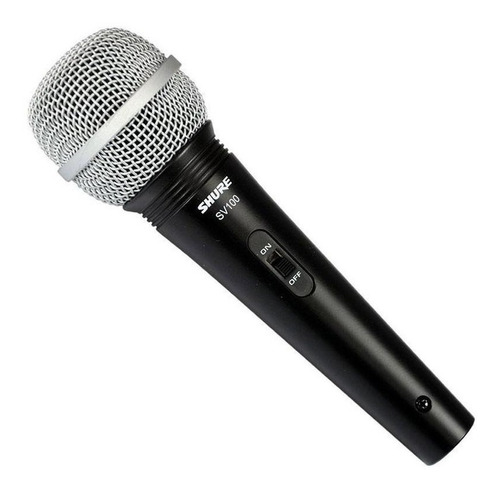 Microfone Shure Com Fio Sv100 + Cabo + 2 Anos De Garantia
