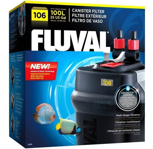 Filtro Canister Fluval 106 Para Acuarios De Hasta 100 Litros