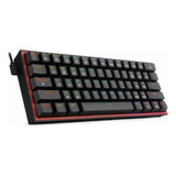 Teclado Fizz Pro Black Sw/red Wireless Sp | Redragon 