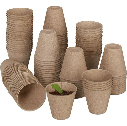 50und Jardin Huerto Biodegradables Macetas Y Maceteros