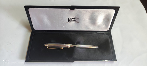 Boligrafo Montblanc Meisterstuck Solitaire Plata Esterlina. 