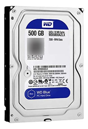 Hd Western Digital 500gb 7200rpm 6gb/s Sata 3.5  - Wd5000azlx - Outlet