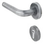 Cerradura Para Puerta Principal Cilindro 60mm Soprano Lovech Plateado