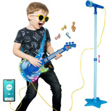 Takihon Juego De Guitarra Y Micrófono Para Niños, Juguete.