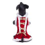 Regalo Perro Santa Claus Falda Vestido Cachorro Cistmas