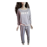 Pijama Mujer Invierno Dkny Algodón Viscosa