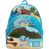 Mochila Loungefly Pokémon Squirtle Evolution Color Azul 