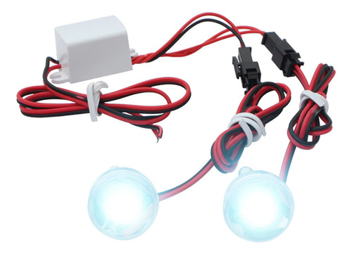 Strobo Automotivo Branco 2 Leds Pisca Sinalização Carro Moto