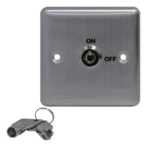 Boton Interruptor Y Llave De Emergencia P/control De Acceso Color Gris