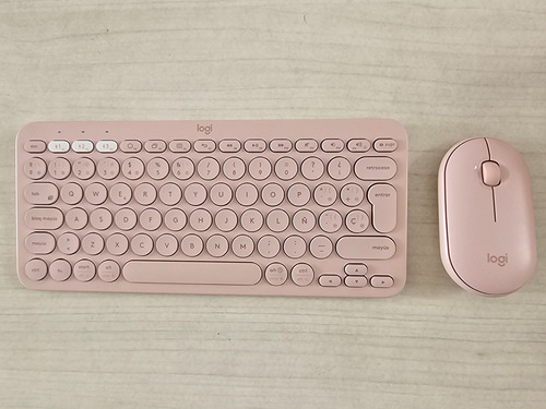 Combo Logitech Bluetooth Teclado K380 + Mouse M350 Rosa Espa