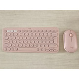 Combo Logitech Bluetooth Teclado K380 + Mouse M350 Rosa Espa